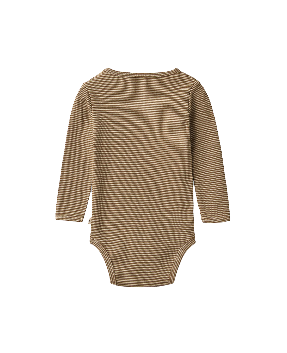 BODYSUIT WHEAT BEIGE RIB STRIPE