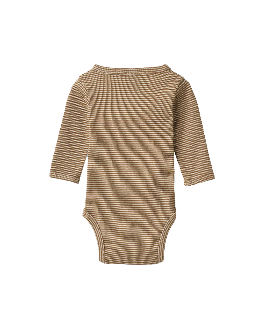 BODYSUIT WHEAT BEIGE RIB STRIPE