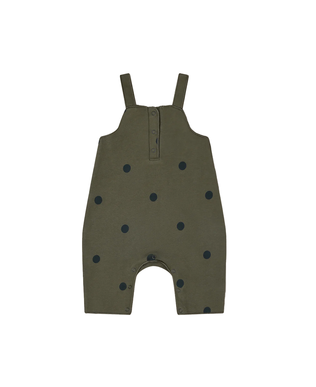 ONESIE ORGANIC ZOO OLIVE DOTS