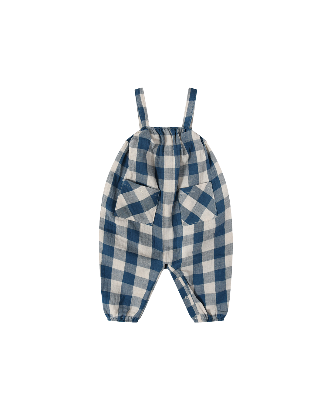 ONESIE ORGANIC ZOO POTTERY BLUE