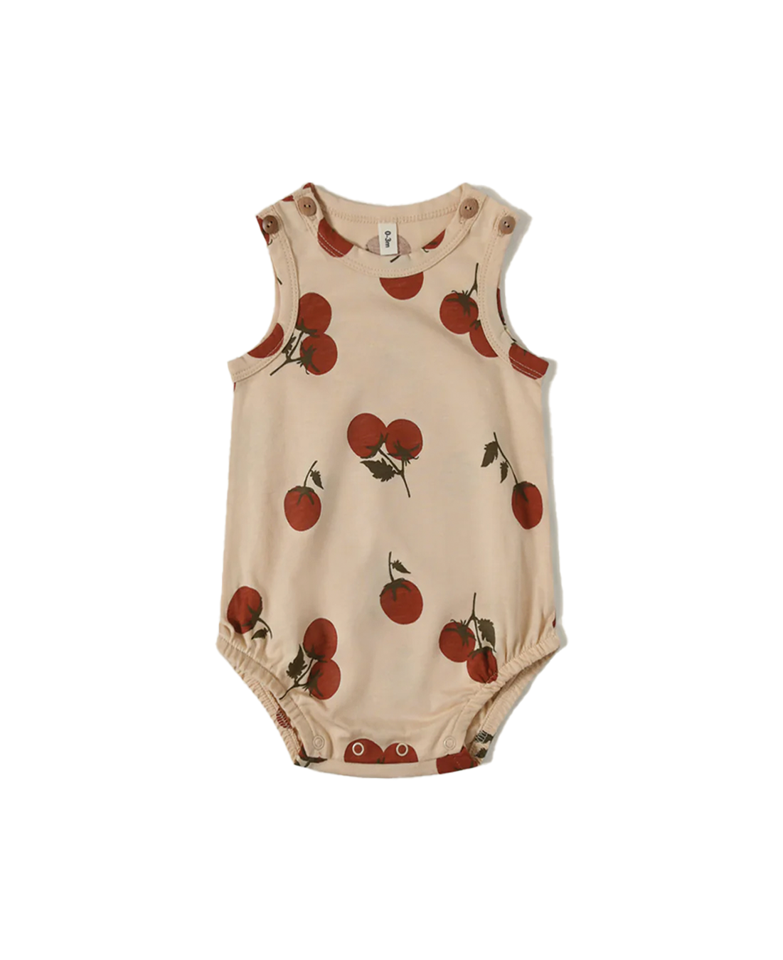 BODYSUIT ORGANIC ZOO TOMATO