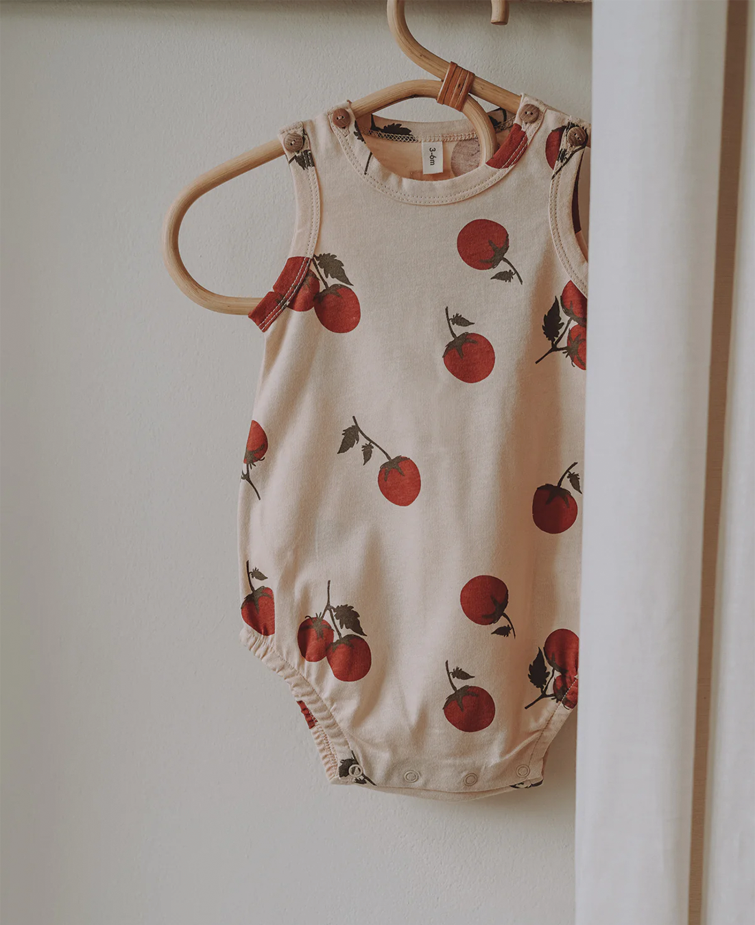 BODYSUIT ORGANIC ZOO TOMATO