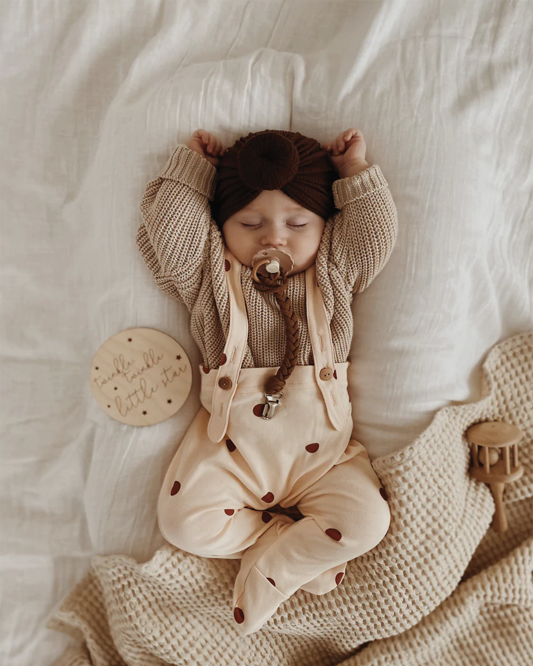 ONESIE ORGANIC ZOO SUNKISSED DOTS